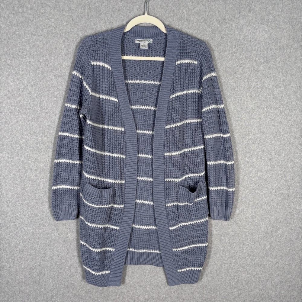 Emmas Expressions Maternity Cardigan Duster Medium Chunky‎ Waffle Lounge Comfy